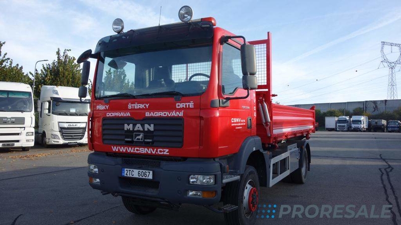 MAN TGM 13.280 4x4 BL EURO 4 sklápěč 7 m3 - Fe/Fe