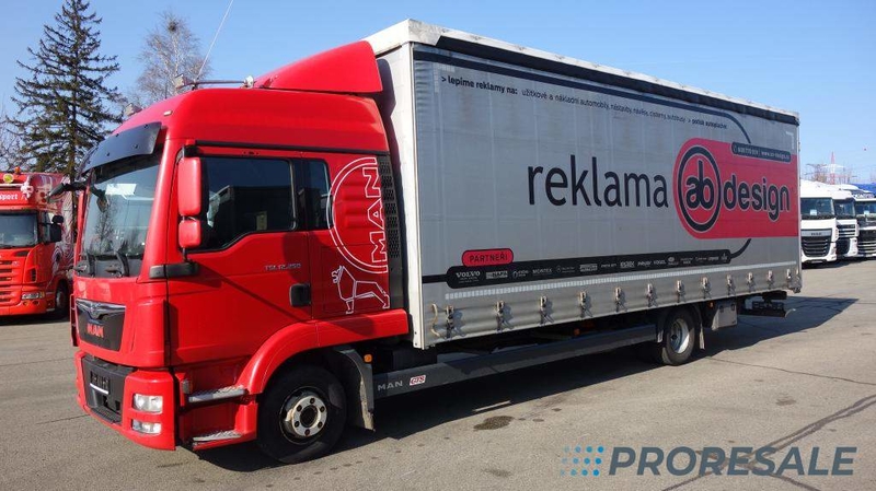 MAN TGL 12.250 4X2 BL EURO 6 - valník s plachtou